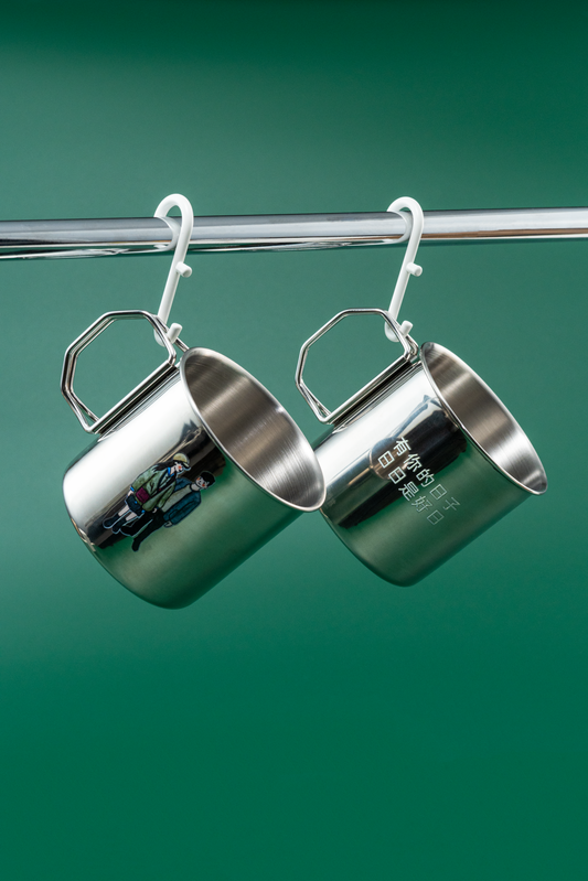 【似顏繪訂製款】露營用對杯禮盒|部分工作室