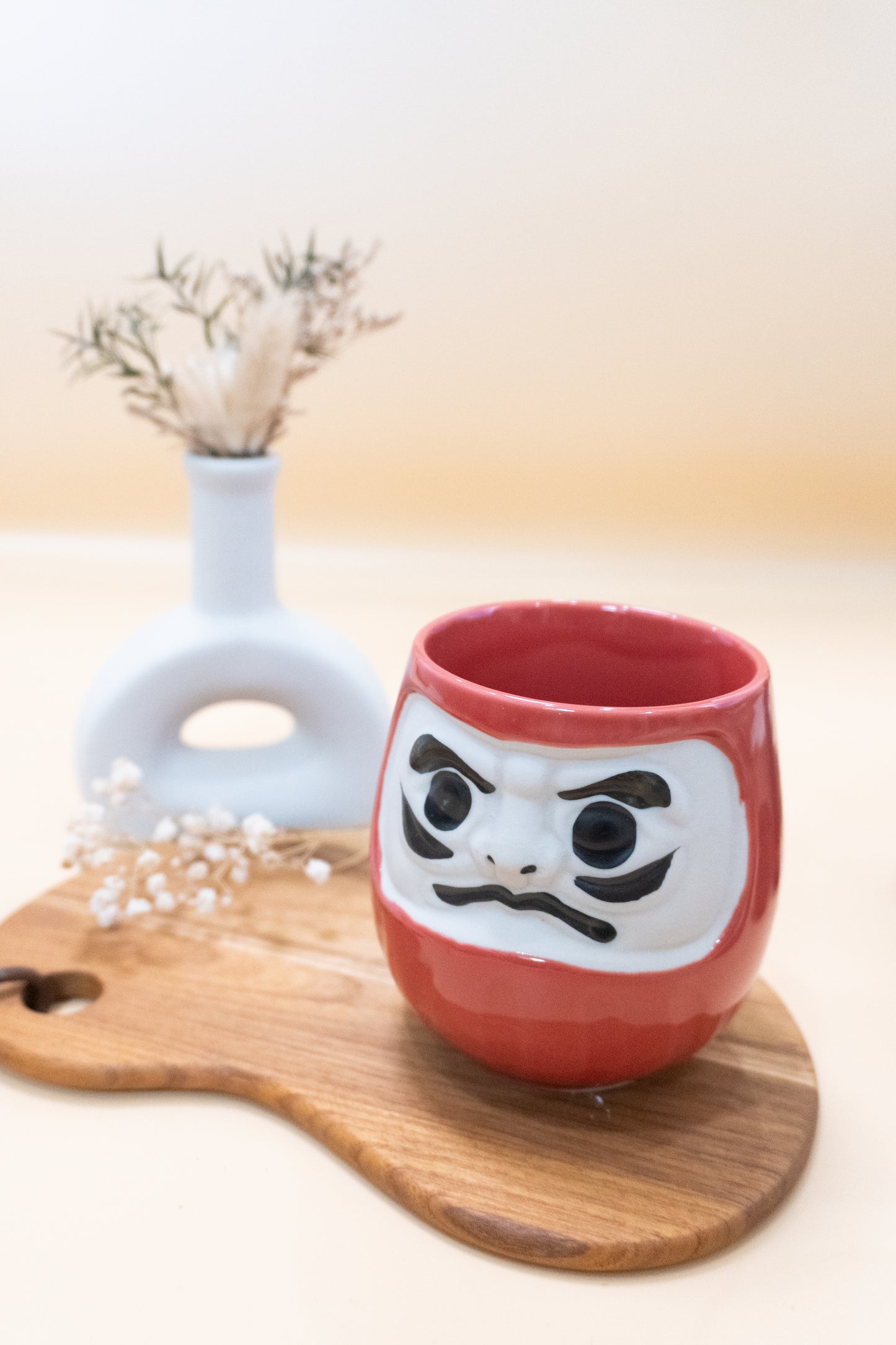 日本製|祈願達摩美濃燒茶杯禮盒|部分工作室