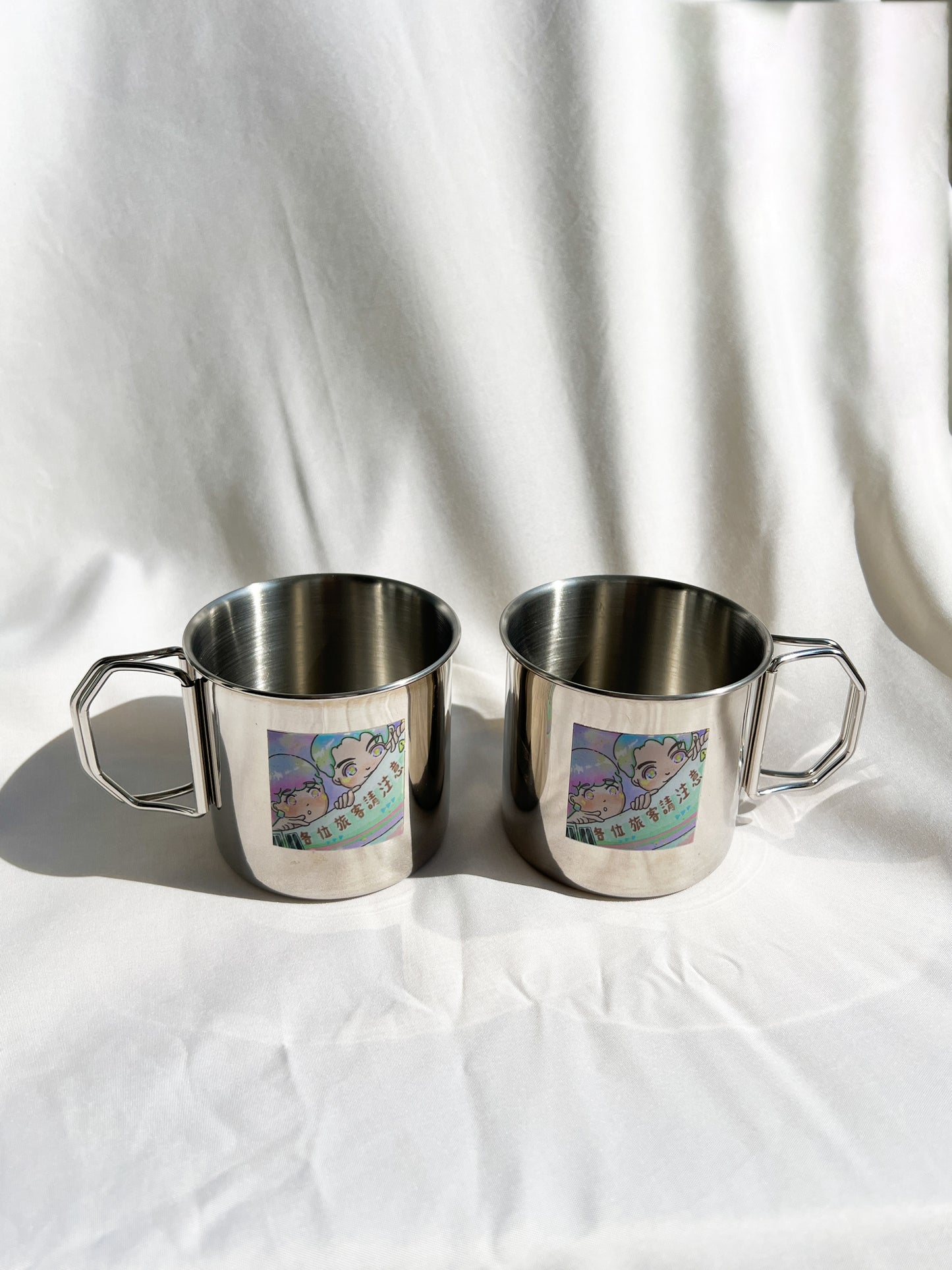 【來圖訂製款】露營用折疊鋼杯禮盒|部分工作室