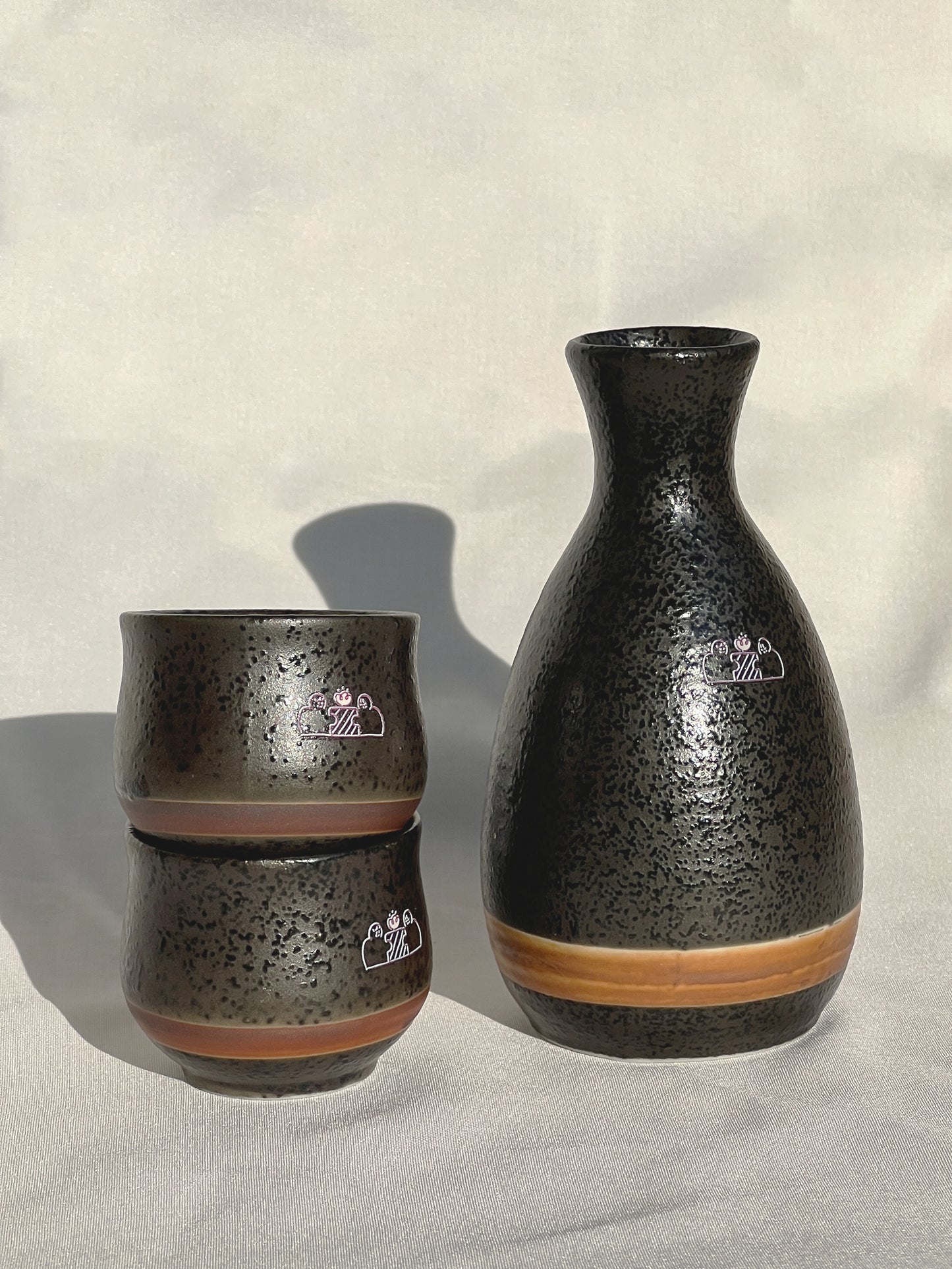 【來圖訂製款】日本製雙人對酌美濃燒清酒杯禮盒|部分工作室