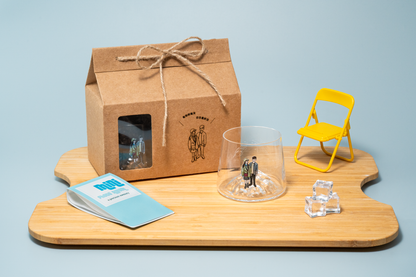 【似顏繪訂製款】富士山威士忌杯禮盒組｜部分工作室