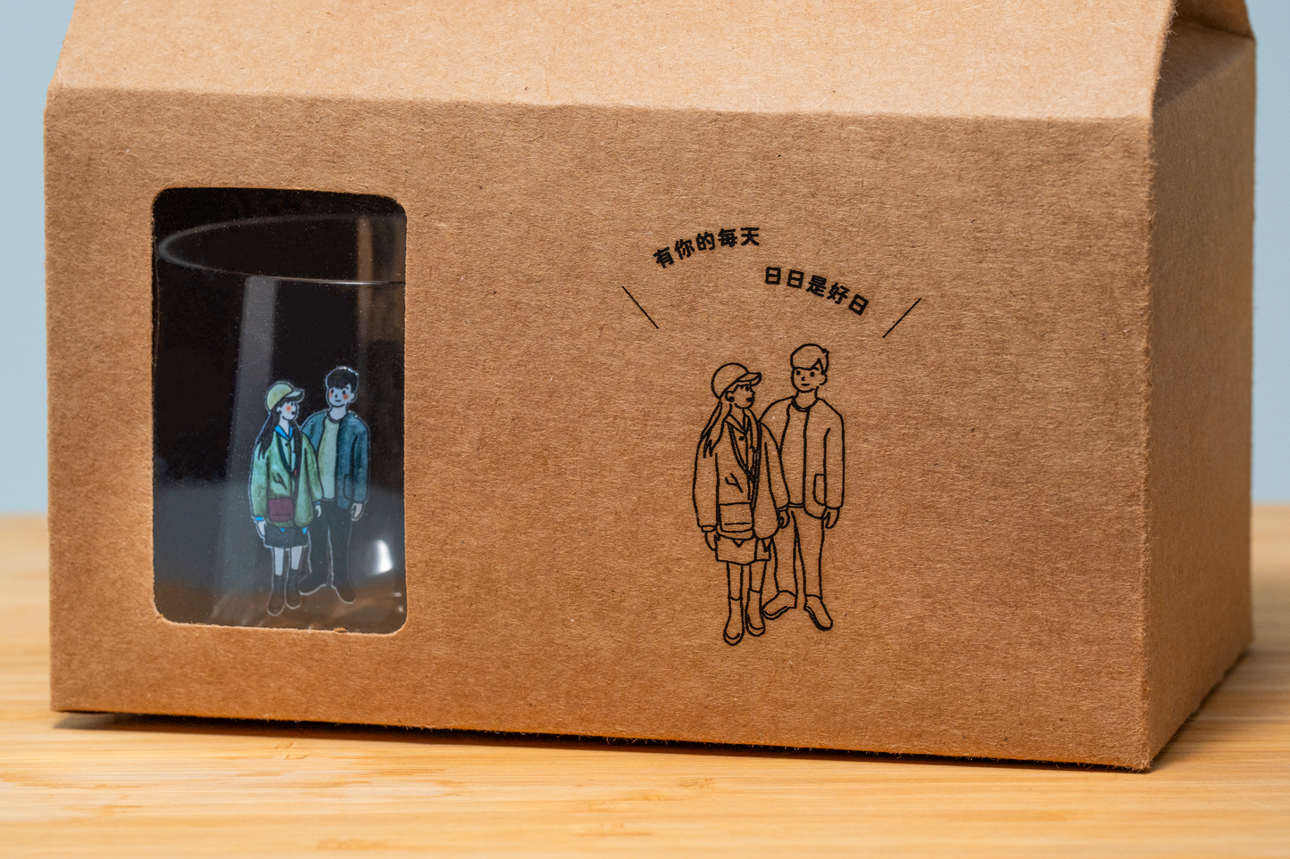 【似顏繪訂製款】富士山威士忌杯禮盒組｜部分工作室