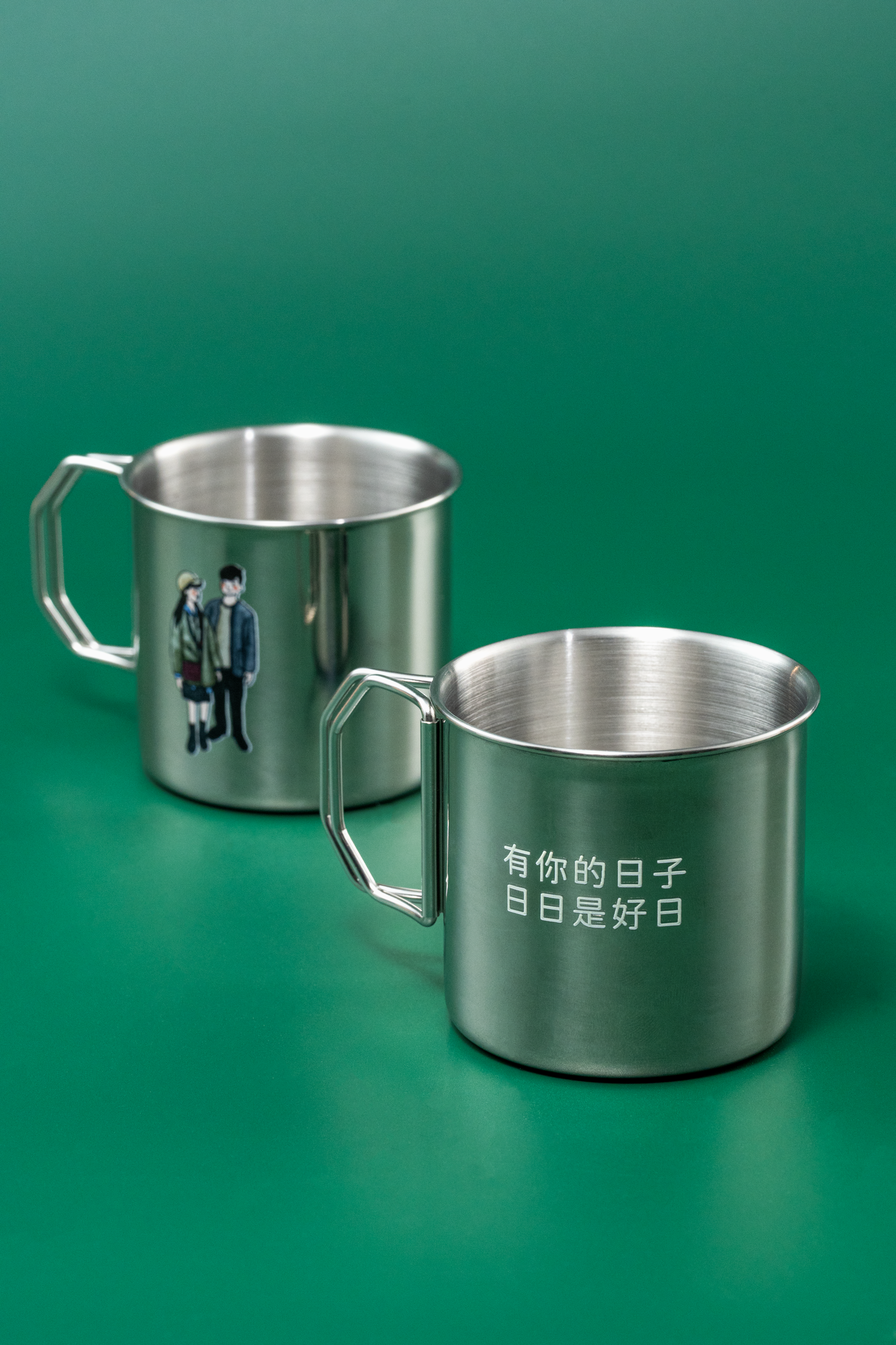 【似顏繪訂製款】露營用對杯禮盒｜部分工作室