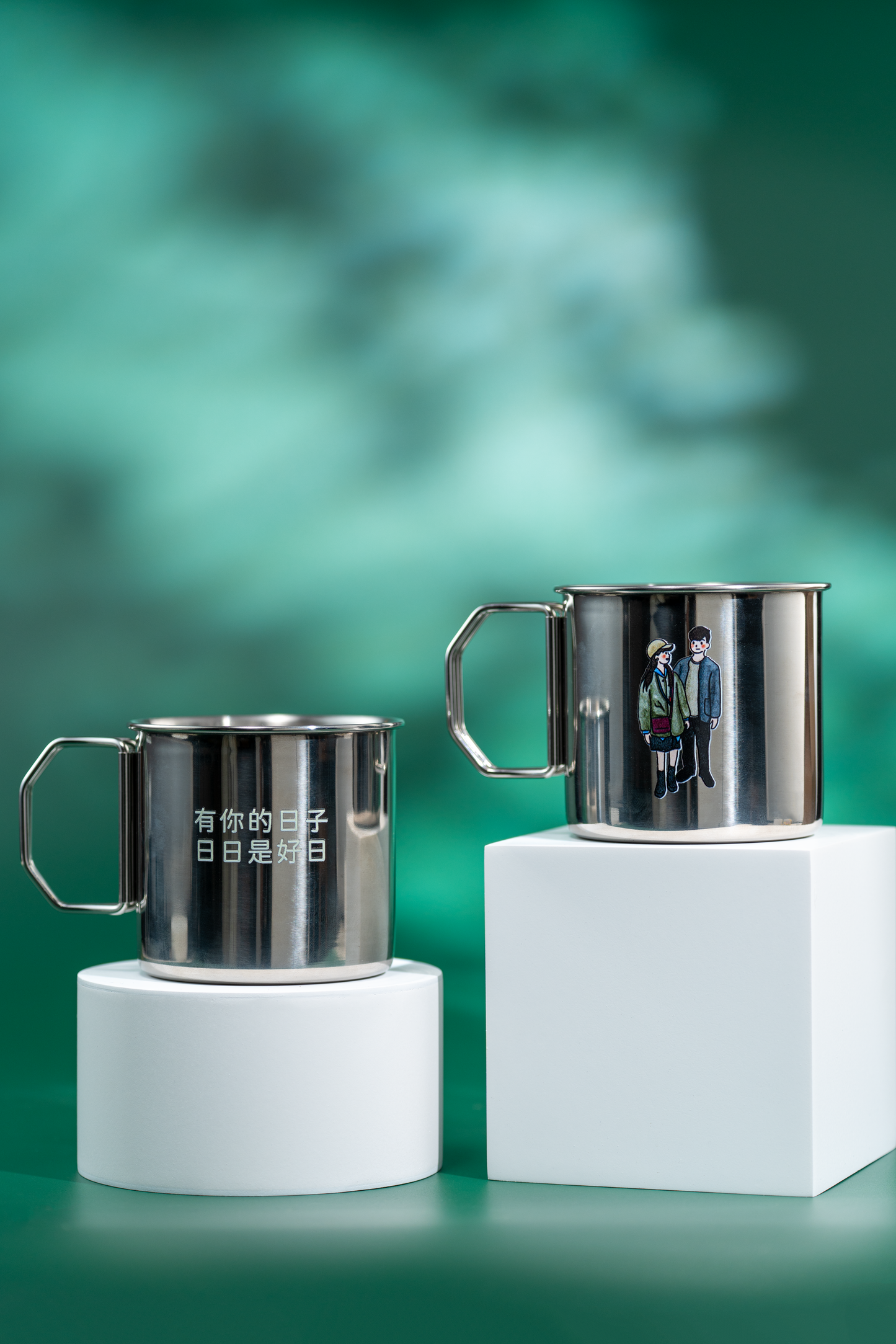 【似顏繪訂製款】露營用對杯禮盒｜部分工作室