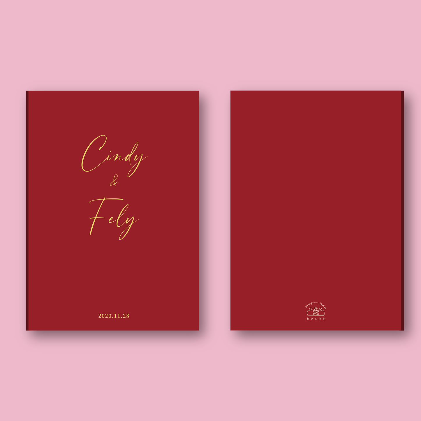 【附書約夾♡戶政可用】花草派對似顏繪結婚書約｜部分工作室