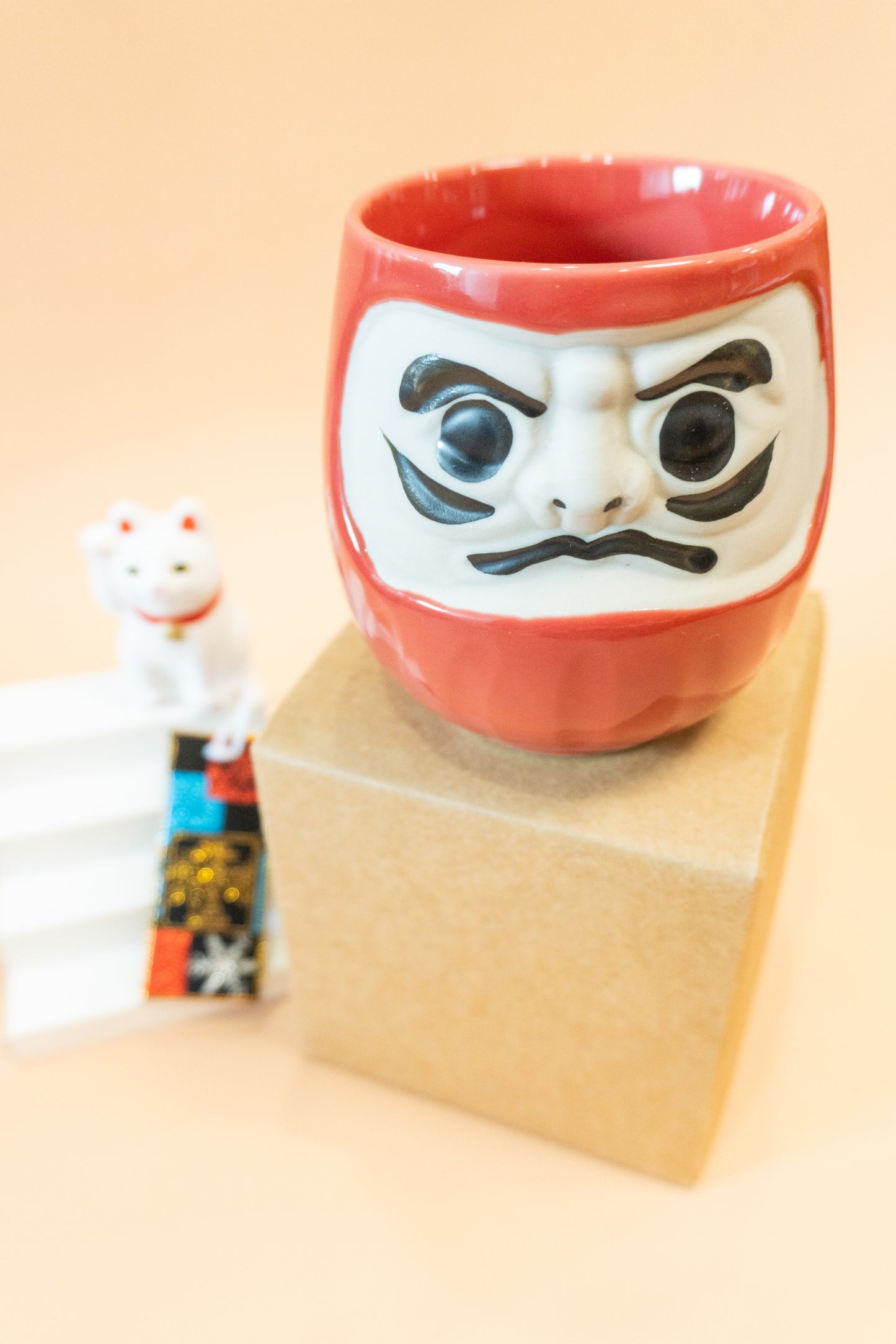 日本製｜祈願達摩美濃燒茶杯禮盒｜部分工作室