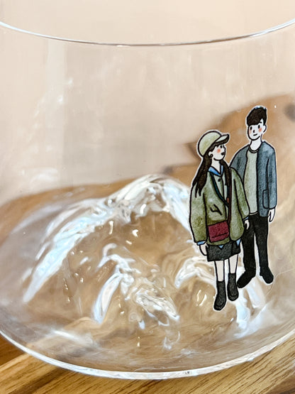 【似顏繪訂製款】富士山威士忌杯｜部分工作室