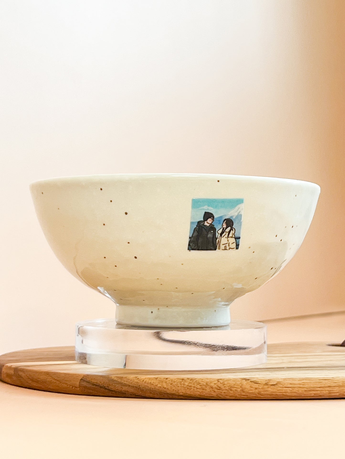 【似顏繪訂製款】美濃燒細點瓷碗｜部分工作室