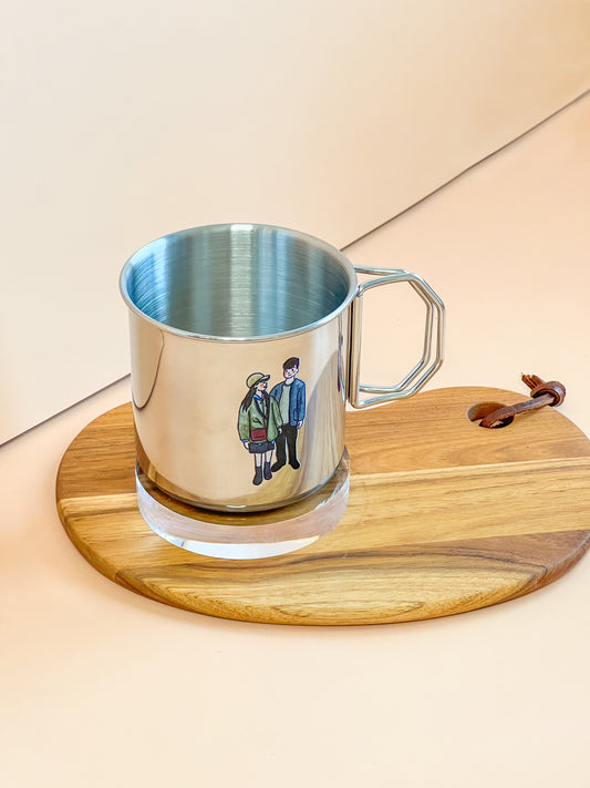 【似顏繪訂製款】露營用折疊鋼杯｜部分工作室
