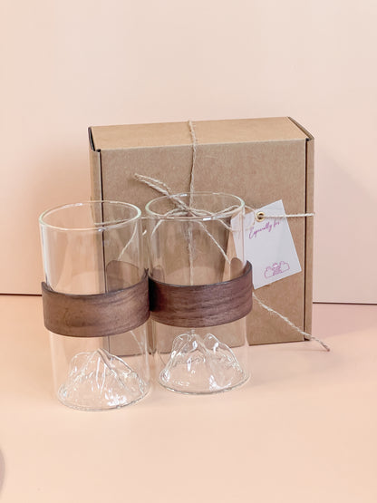 富士山防燙玻璃咖啡杯禮盒｜部分工作室