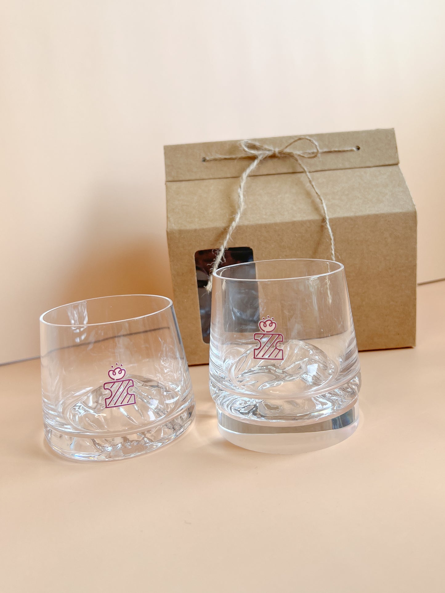 【來圖訂製款】富士山威士忌玻璃杯禮盒｜部分工作室