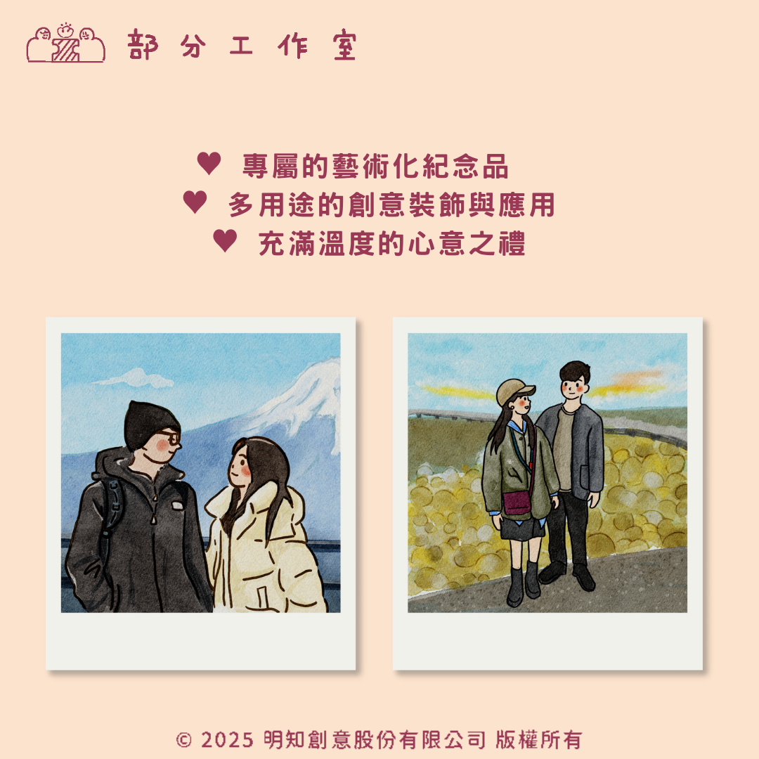 簡約Ｑ版似顏繪｜部分工作室
