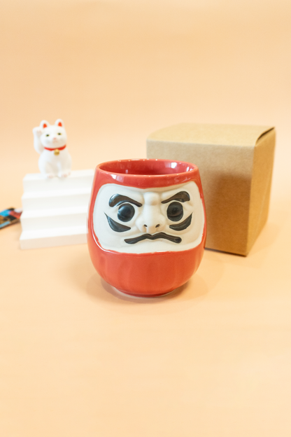 日本製｜祈願達摩美濃燒茶杯禮盒｜部分工作室